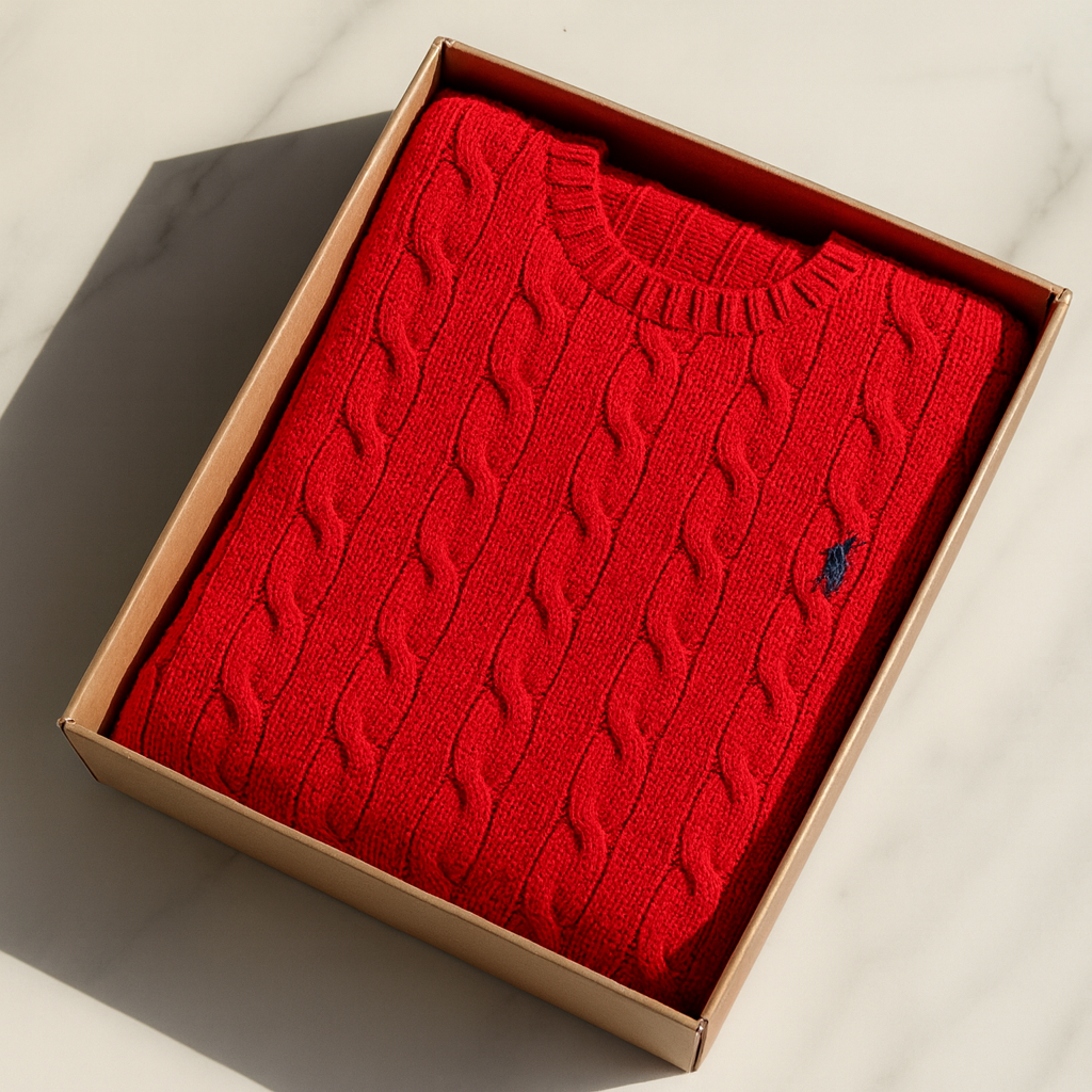 Box 1x PCS Cable Knit - Ralph Lauren