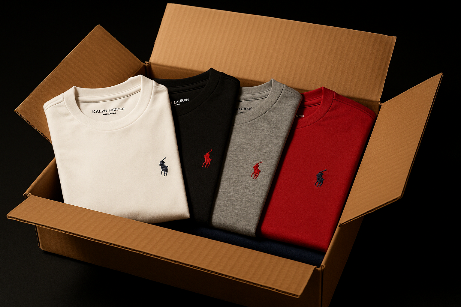 Caja x10 Camietas Manga Corta Ralph Lauren